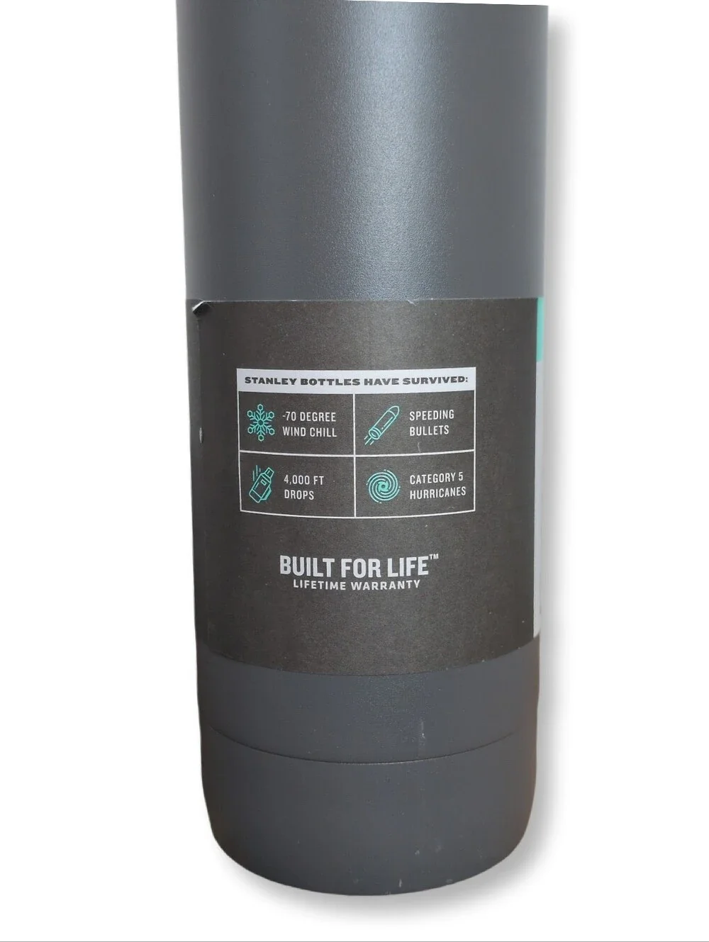 Stanley 36oz Quick Flip GO Water Bottle Charcoal Gray New w/ Tags NWT - Picture 5 of 11